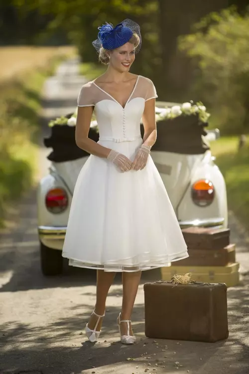 50s style cheap wedding dress